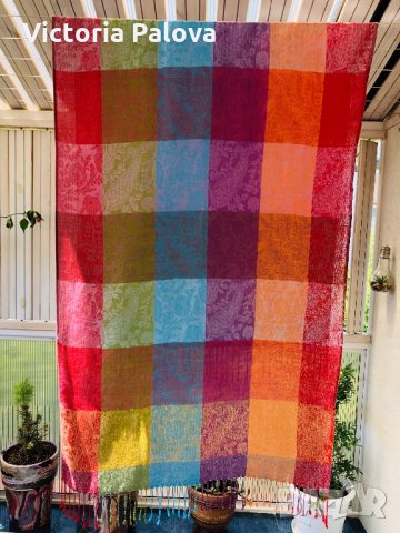 Шал пашмина и коприна,2 м на 72см