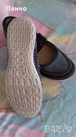 Дамски спортни обувки от естествена кожа в синьо с перфорации летни- с перфорации по кожата втора уп, снимка 5 - Кецове - 23472706