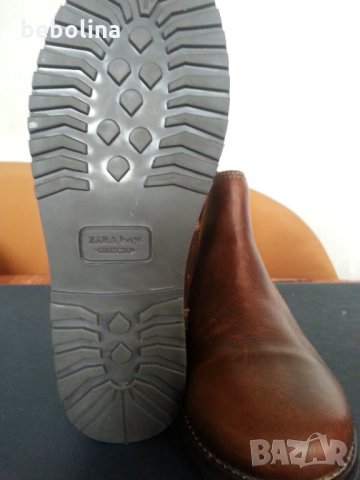 Боти естествена кожа ZARA, снимка 2 - Детски боти и ботуши - 23167101