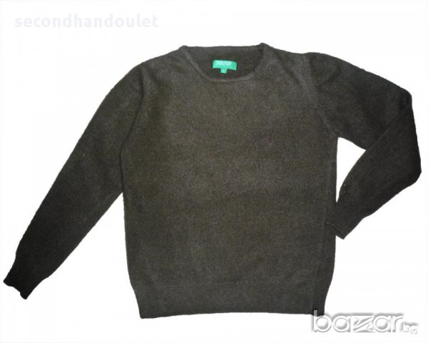 BENETTON дамски 100% вълнен пуловер НАМАЛЕНИЕ!!!, снимка 1 - Блузи с дълъг ръкав и пуловери - 16500578