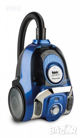 Прахосмукачка Fakir Apollo BL 150, 800 W, 3 L, AAA, Филтър ЕРА, Без торба, Метална телескопична тръб
