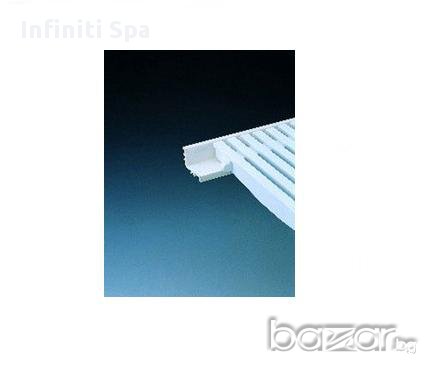 Лайсна, г-образен профил за поставяне на преливна решетка за басейн