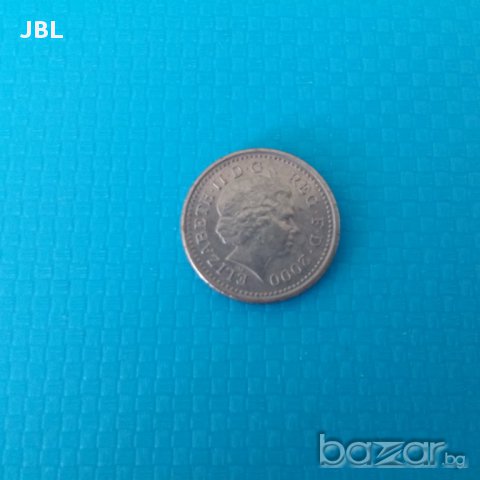 монета 5 pence 2000г Elizabeth 2 пет пенса, снимка 2 - Нумизматика и бонистика - 15263679