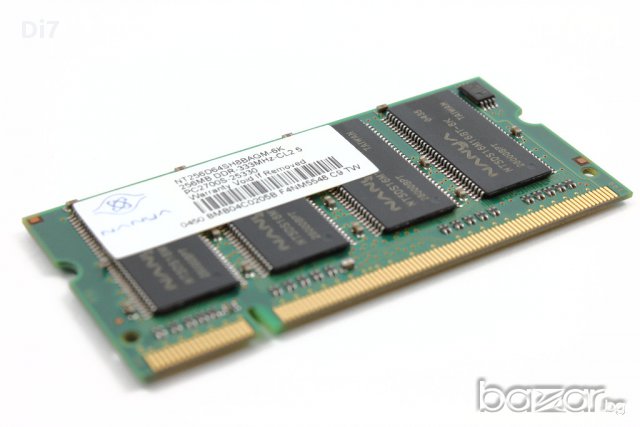 Памет за лаптоп NANYA 256MB DDR-333MHz  PC-2700, снимка 2 - RAM памет - 17245511