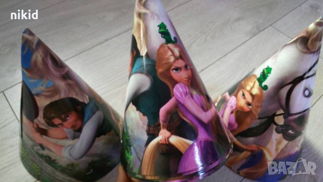 Рапунцел картонена Голяма парти шапки шапка рожден ден