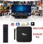 Tanix TX6 4GB RAM 32GB ROM Android 9 TV Box 2x WiFi 2.4+5 GHz BT4.1 SPDIF H.265 3D 4K V9 Медиа Плеър