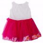детска рокля перли-листа 10 розова;. , снимка 3