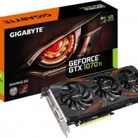 Gigabyte GeForce GTX 1070 Ti Gaming- 10 бройки БГ Гаранция, снимка 1 - Видеокарти - 20644996