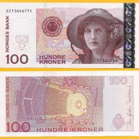 Норвегия 100 Kroner p-49c 2006 UNC, снимка 1 - Колекции - 24258853