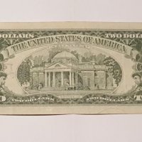 $ 2 DOLLARS RED SEAL 1963 Birthday Note 11.01.1949, снимка 3 - Нумизматика и бонистика - 20021655