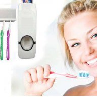 Диспенсър за паста за зъби със стойка за 5 четки, снимка 1 - Мивки - 11448723