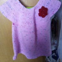 Детска плетена рокличка, снимка 1 - Детски рокли и поли - 19188522