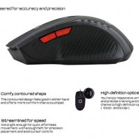  Геймърска безжична мишка с 6 бутона / 2.4GHz Wireless Gaming Optical Mouse , снимка 1 - Клавиатури и мишки - 20217845