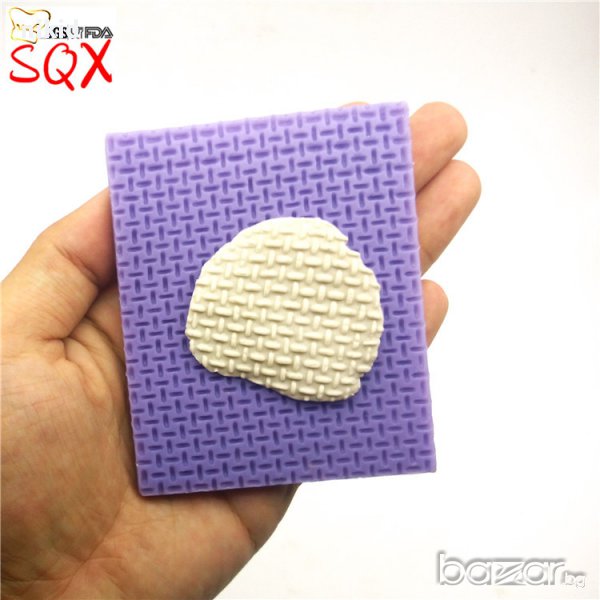 имитация решетка материя силиконов молд форма украса мъфини фондан торта шоколад и др, снимка 1