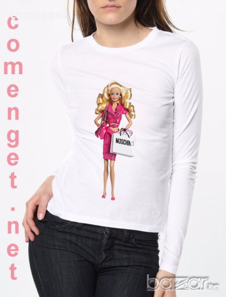 НОВО! Дамски топ БАРБИ / BARBIE принт! Поръчай модел С Твоя Снимка или идея, снимка 1
