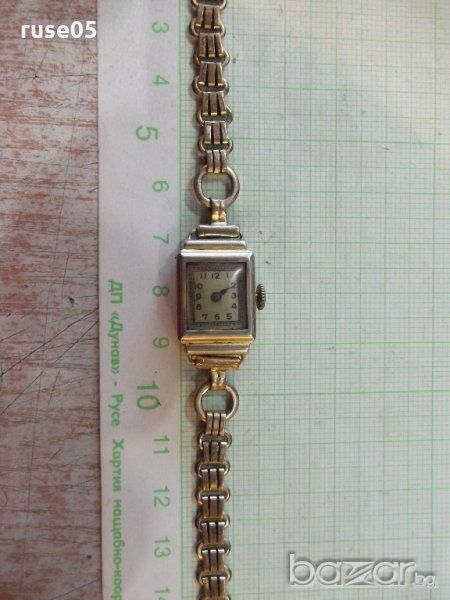 Часовник дамски стар с верижка и панта на капака, снимка 1
