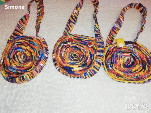 Ръчно плетени артикули от найлонови торбички, снимка 2 - Други - 24869364