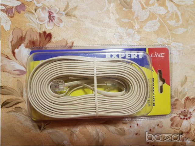 Кабел за домашен телефон, 15 метра 