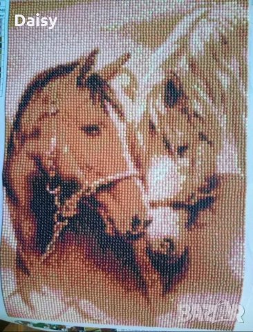 Диамантен гоблен"Коне", снимка 5 - Гоблени - 25799702