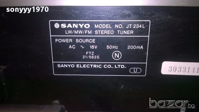 Sanyo-amplifier/tuner/deck-japan-внос швеицария, снимка 10 - Ресийвъри, усилватели, смесителни пултове - 14582516