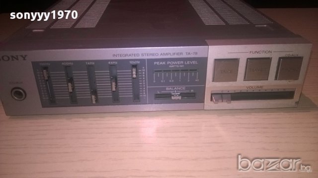 sony ta-78-stereo amplifier-made in japan-внос швеицария, снимка 2 - Ресийвъри, усилватели, смесителни пултове - 12442653