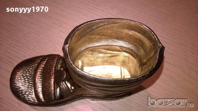 Златната обувка-14/11/6см-made in spain-мед/месинг-внос швеицария, снимка 4 - Колекции - 13904027