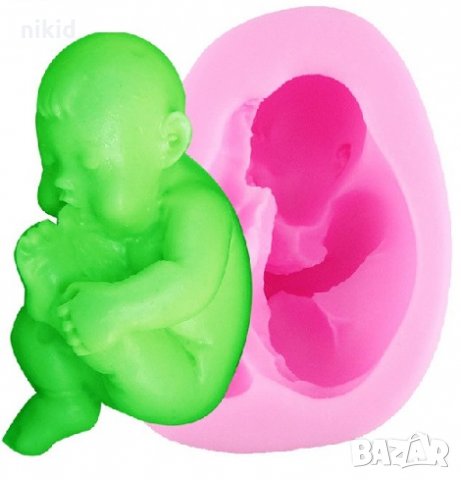 Бебе смучещо пръст силиконов молд форма декорация торта фондан шоколад пита гипс кръщене, снимка 2 - Форми - 24118233