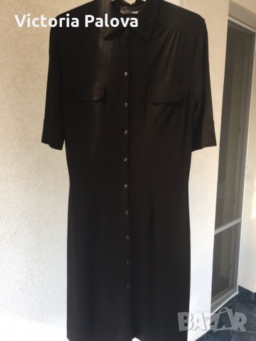 Дълга модерна рокля-риза 