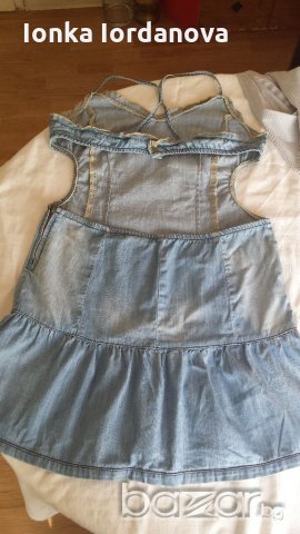 Дънкова лятна рокля, размер М, снимка 2 - Рокли - 18650775