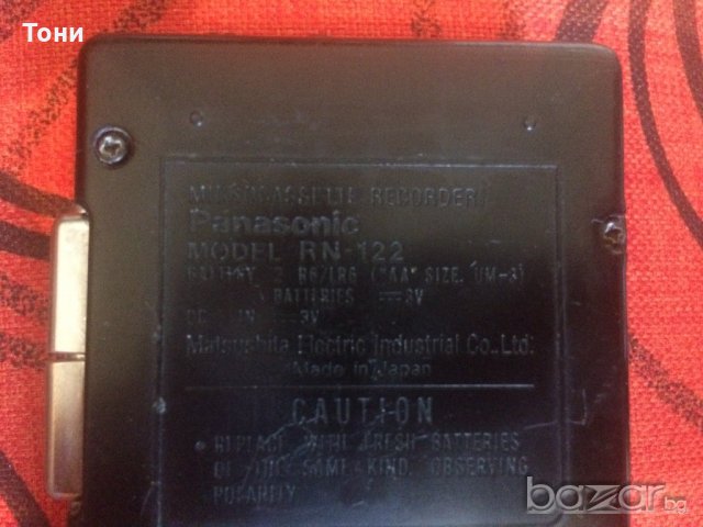 Panasonic RN-112 Micro Cassette Recorder, снимка 3 - Декове - 18769049