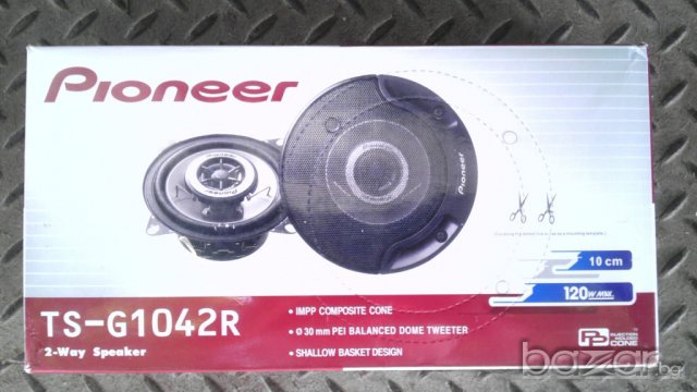 PIONEER Говорители 10 см "3-лентови 120 вата/тонколони- оригинал