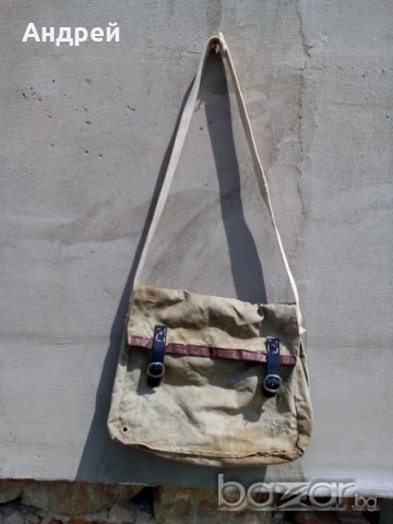 Брезентова чанта,торба, снимка 1 - Антикварни и старинни предмети - 18904407