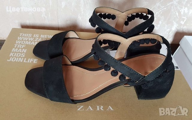 Дамски сандали естествена кожа ЗАРА, снимка 6 - Сандали - 25642191
