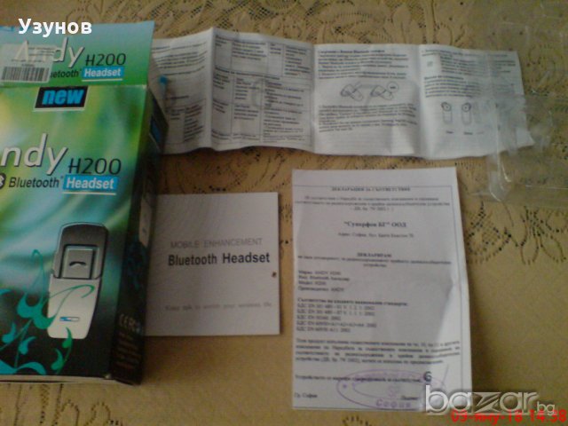 Bluetooth слушалка Andy H200, снимка 11 - Слушалки, hands-free - 20362978