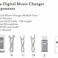 Дигитален чейнджър Wefa с Bluetooth 4.0 / mp3,wav,flac Vw,audi,Seat,Skoda,Peugeot,Nissan,Toy, снимка 5 - Аксесоари и консумативи - 19181020