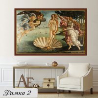 Картина Раждането на Венера- Сандро Ботичеи, репродукция, канава, класическа картина, пано № 231, снимка 5 - Картини - 22322611