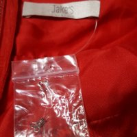 Червена рокля марка Jake's, снимка 4 - Рокли - 24633141