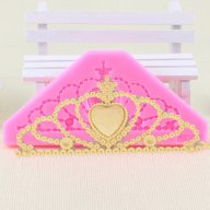 диадема корона кралица силиконов мол  форма за украса торта фондан тесто декорация, снимка 1 - Форми - 16822989