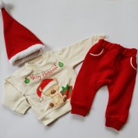 Коледен комплект Малкия Мечо - 68 см, снимка 1 - Комплекти за бебе - 23444692