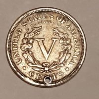 USA 5 Cents Nickel 1883 w/cents, снимка 2 - Нумизматика и бонистика - 20069668