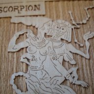 дърворезба зодия Скорпион, снимка 2 - Подаръци за рожден ден - 17776249