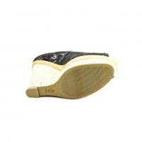 Италиански стилни обувки с платформа и черна дантела, снимка 5 - Дамски елегантни обувки - 24396349