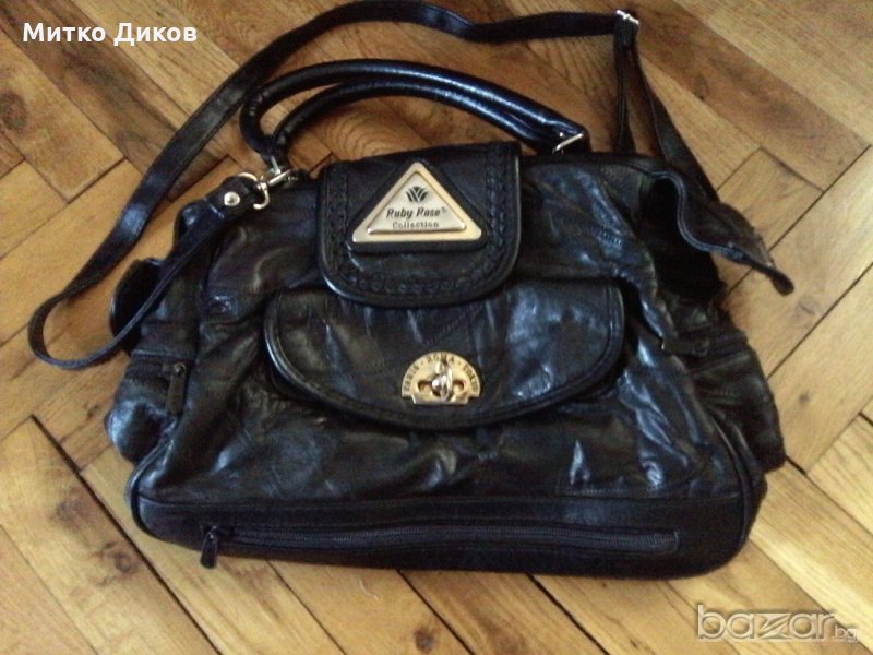 Кожена чанта естествена кожа Ruby Rose, снимка 1