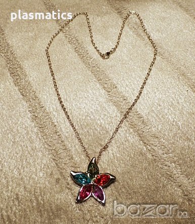 Колие с цветни камъчета, снимка 1