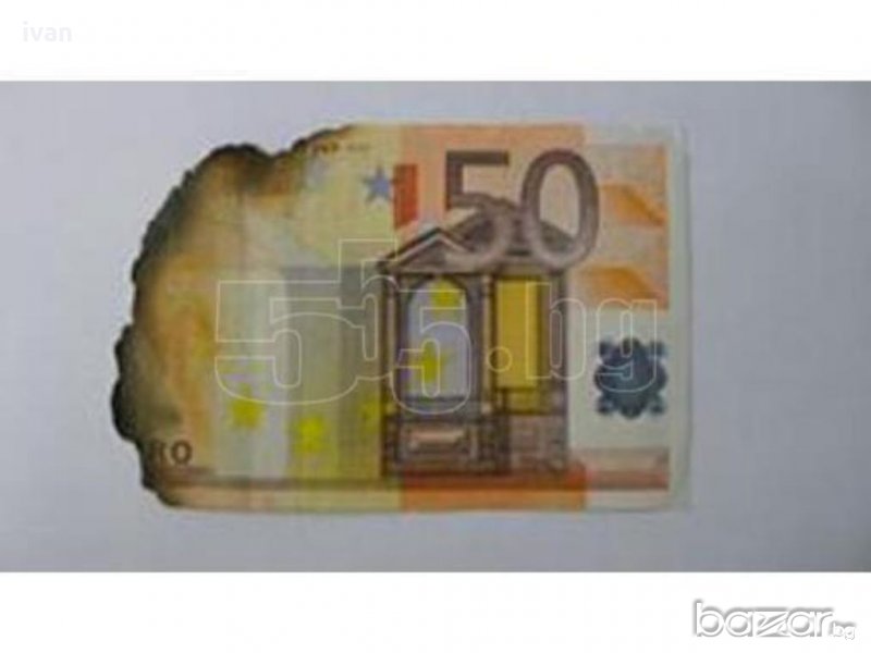 Купувам обгоряли и повредени евро долари и други валути., снимка 1