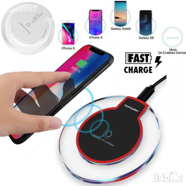 Безжично зарядно за телефон -ново!, снимка 1