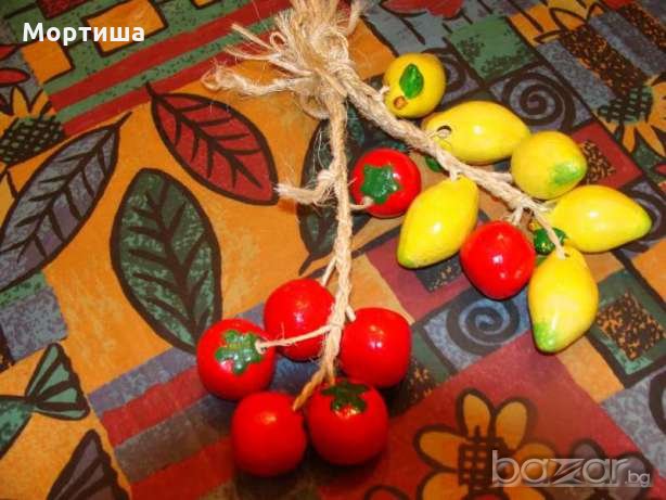 Порцеланови плодове на сноп за окачване и декорация , снимка 1