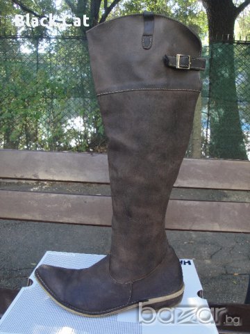 Маркови кафяви кожени дамски ботуши "Indigo Sport", естествена кожа, чизми, боти, зимни обувки, снимка 11 - Дамски ботуши - 15882482