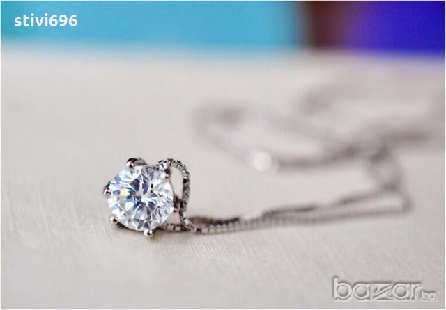 Колие Австрийски кубически цирконий 925 стерлинг.100 % Ново., снимка 13 - Колиета, медальони, синджири - 19977197