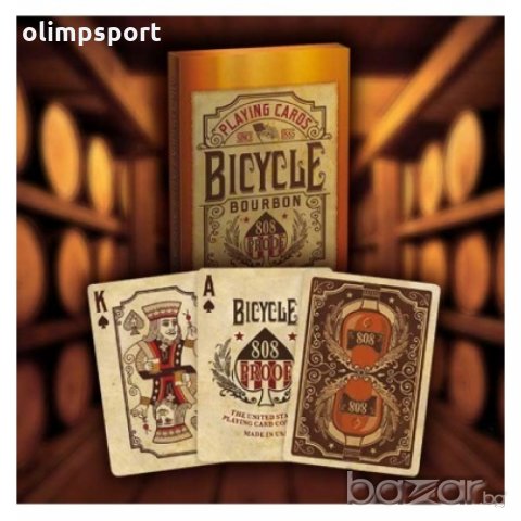 КАРТИ ЗА ИГРА BICYCLE BOURBON нови оригинални произведени в САЩ , снимка 2 - Карти за игра - 21363046